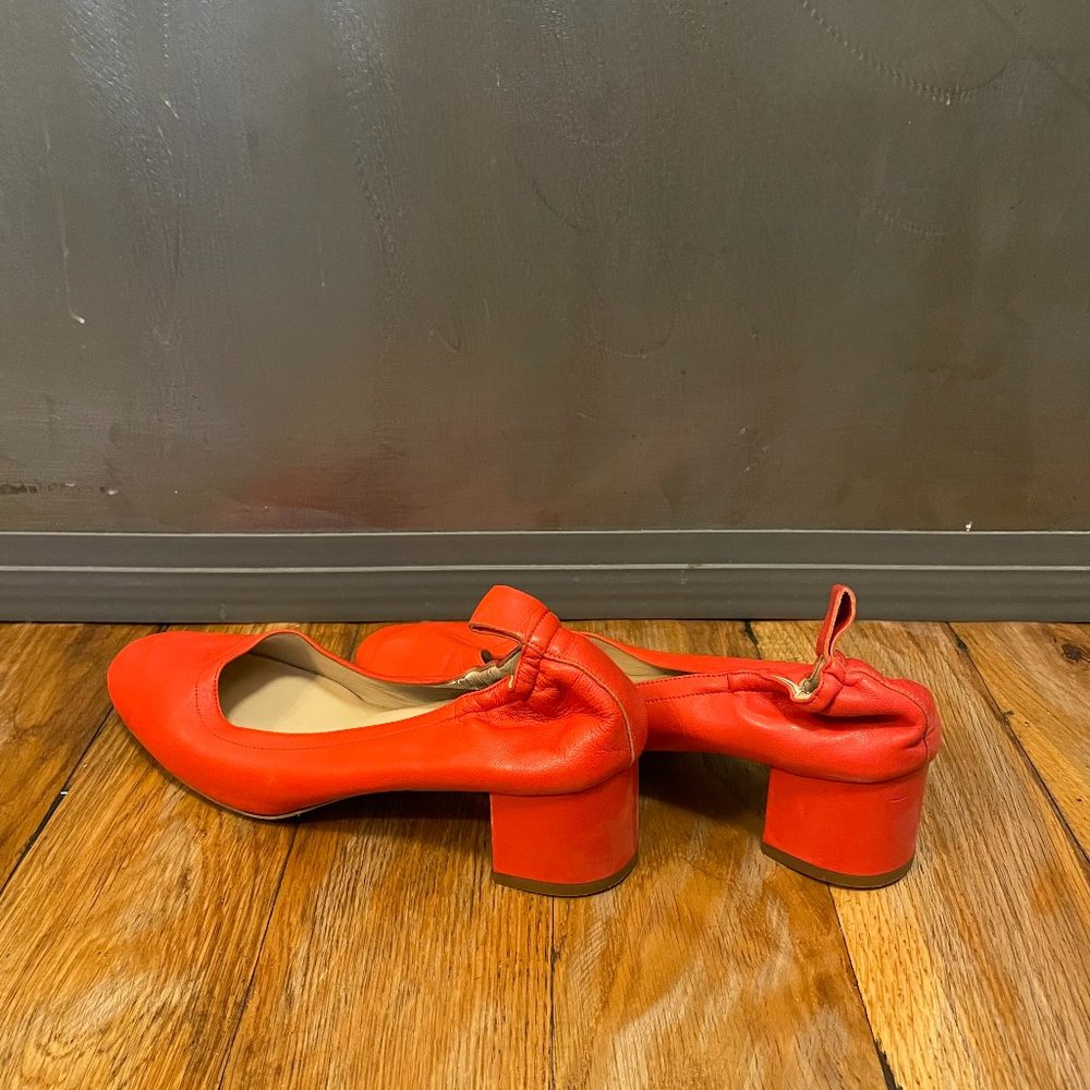 Everlane Leather Heel Slip On Shoes